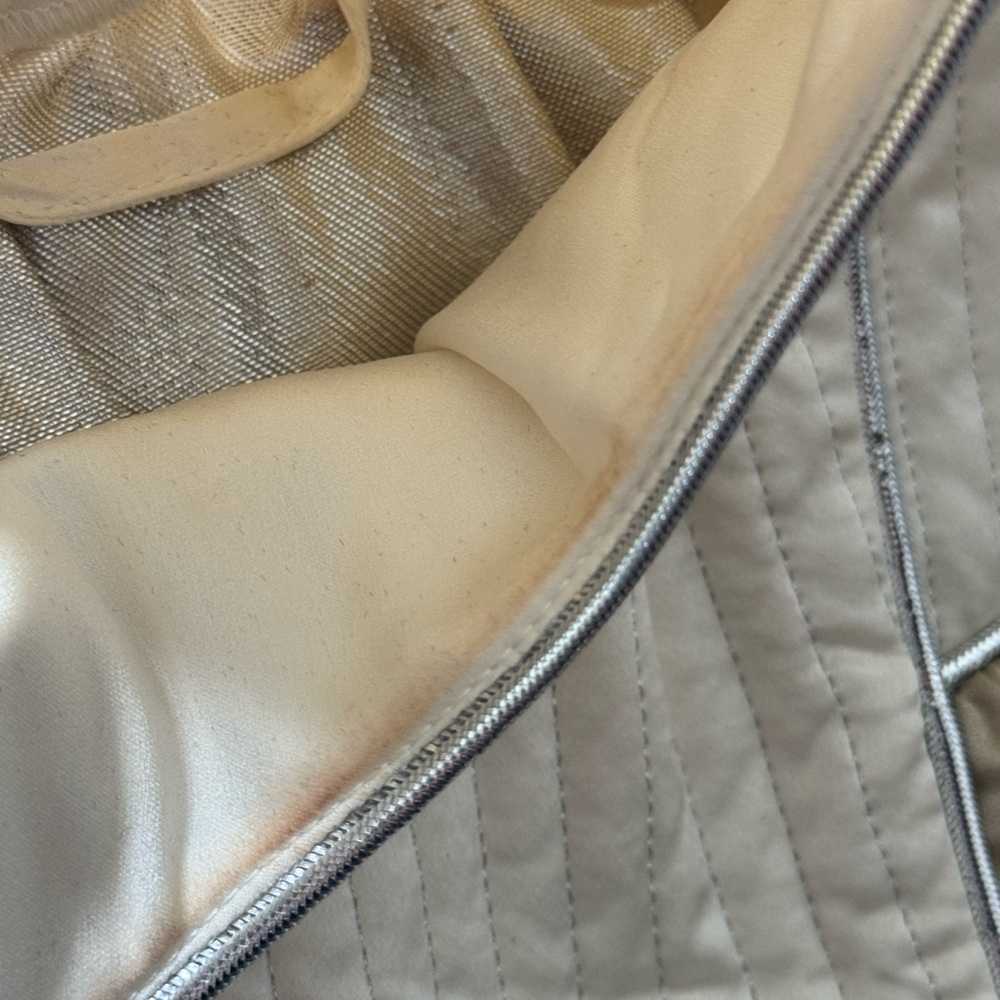 Tory Burch Mushroom Lurex Satin Gown 100% Silk $698 Retail - Picture 7 of 8